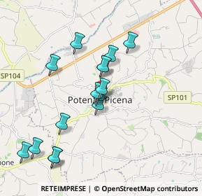 Mappa Via Trento, 62018 Potenza Picena MC, Italia (1.84067)