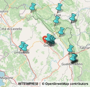 Mappa Via dei Cipressi, 06024 Gubbio PG, Italia (15.6195)