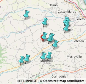 Mappa Vicolo delle Scuole, 62010 Montecassiano MC, Italia (7.02308)