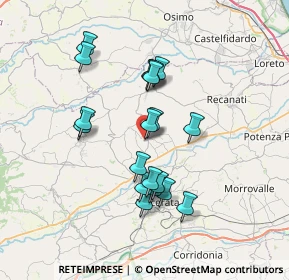 Mappa Vicolo delle Scuole, 62010 Montecassiano MC, Italia (6.45368)