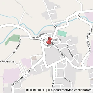 Mappa Borgo XX Settembre, 24, 62010 Appignano, Macerata (Marche)