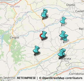 Mappa Borgo XX Settembre, 62010 Appignano MC, Italia (6.978)