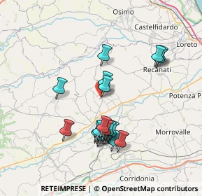 Mappa Via Giosuè Carducci, 62010 Montecassiano MC, Italia (7.09158)