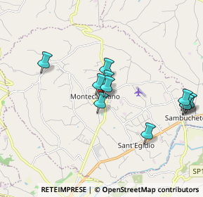 Mappa Via Giosuè Carducci, 62010 Montecassiano MC, Italia (1.83636)
