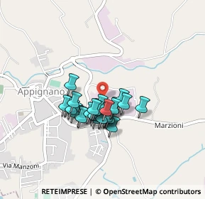 Mappa Via Alcide De Gasperi, 62010 Appignano MC, Italia (0.29643)