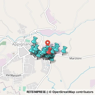 Mappa Via Alcide De Gasperi, 62010 Appignano MC, Italia (0.29643)