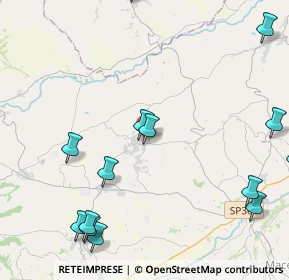 Mappa Via Alcide De Gasperi, 62010 Appignano MC, Italia (6.47)