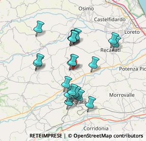 Mappa Località Annunziata, 62010 Montecassiano MC, Italia (6.669)