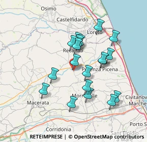 Mappa Contrada S. Firmano, 62010 Montelupone MC, Italia (6.58737)