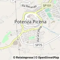Kaart Potenza Picena