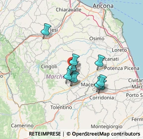 Mappa Via Luigi Pirandello, 62010 Appignano MC, Italia (9.56909)