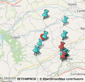 Mappa Via Giacomo Leopardi, 62010 Appignano MC, Italia (7.77)