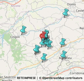 Mappa Via Giacomo Leopardi, 62010 Appignano MC, Italia (4.862)