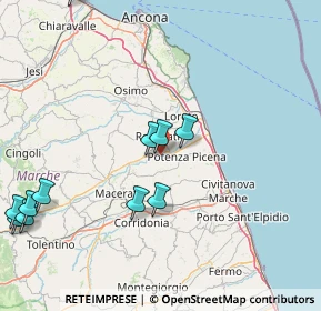 Mappa Contrada Sant'Agostino, 62019 Recanati MC, Italia (20.72182)