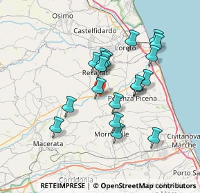 Mappa Contrada Sant'Agostino, 62019 Recanati MC, Italia (6.48947)