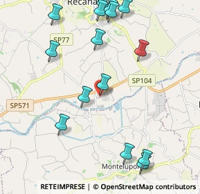 Mappa Contrada Sant'Agostino, 62019 Recanati MC, Italia (2.57267)