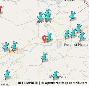 Mappa Contrada S. Pietro, 62019 Recanati MC, Italia (6.201)