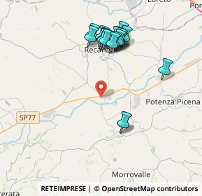 Mappa Contrada S. Pietro, 62019 Recanati MC, Italia (3.924)