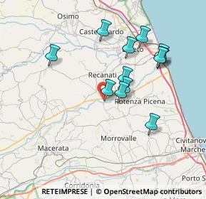 Mappa Contrada S. Pietro, 62019 Recanati MC, Italia (6.95167)