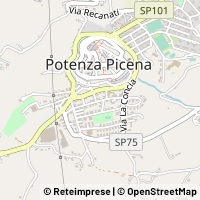 Map Potenza Picena