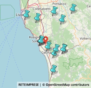Mappa Via Pisana Livornese, 56040 Castellina Marittima PI, Italia (13.84143)