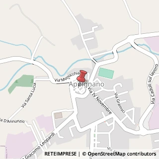 Mappa Via degli Impianti Sportivi, 39, 62010 Appignano, Macerata (Marche)