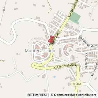 Mappa Via Giuseppe Garibaldi, 1, 62010 Montecassiano, Macerata (Marche)
