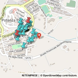 Mappa Via Fratelli Rosselli, 62018 Potenza Picena MC, Italia (0.236)