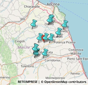 Mappa Corso Dante Alighieri, 62010 Montecassiano MC, Italia (10.35615)