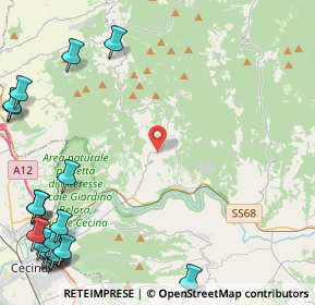 Mappa Via della Noce, 56046 Riparbella PI, Italia (7.4995)