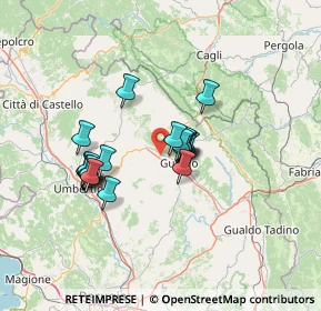 Mappa Via dei Tigli, 06024 Gubbio PG, Italia (11.0225)
