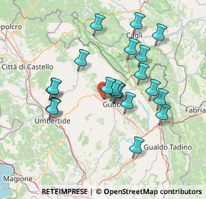 Mappa Via dei Tigli, 06024 Gubbio PG, Italia (13.8425)