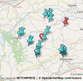 Mappa Contrada Renacci, 62010 Appignano MC, Italia (7.3285)