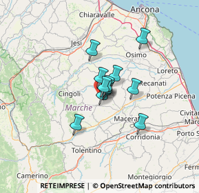 Mappa Contrada Renacci, 62010 Appignano MC, Italia (7.55583)