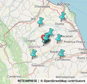 Mappa Contrada Renacci, 62010 Appignano MC, Italia (8.01909)