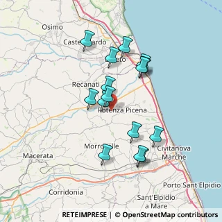 Mappa Contrada Case Bruciate, 62018 Potenza Picena MC, Italia (6.64733)