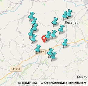 Mappa Fraz. Sambucheto, 62010 Montecassiano MC, Italia (3.236)