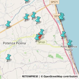 Mappa Santa casella, 62018 Potenza Picena MC, Italia (2.67667)