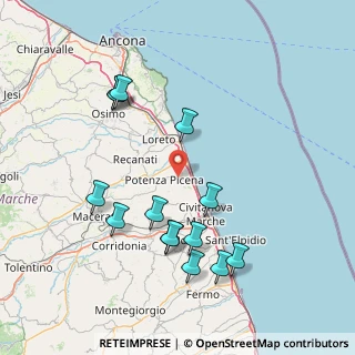 Mappa Santa casella, 62018 Potenza Picena MC, Italia (16.84571)