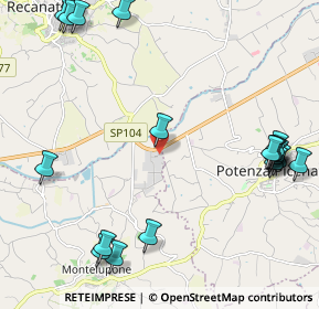 Mappa Via Firmino Guilietti, 62010 Montelupone MC, Italia (3.0215)