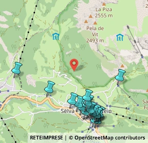 Mappa Via Daunei, 39048 Selva di Val Gardena BZ, Italia (1.2555)