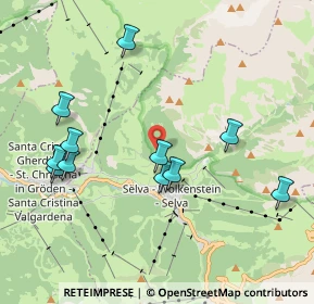 Mappa Via Daunei, 39048 Selva di Val Gardena BZ, Italia (2.02273)