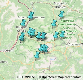 Mappa Via Daunei, 39048 Selva di Val Gardena BZ, Italia (10.825)