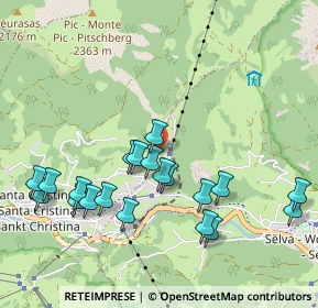 Mappa Str. Raiser, 39048 Selva di Val Gardena BZ, Italia (1.028)