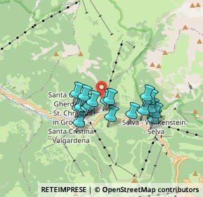 Mappa Str. Raiser, 39048 Selva di Val Gardena BZ, Italia (1.29278)