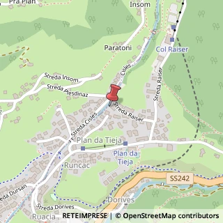 Mappa Strada Plan da Tieja,  43, 39048 Selva di Val Gardena, Bolzano (Trentino-Alto Adige)