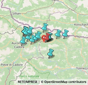 Mappa Borgata Lerpa, 32047 Santo Stefano di Cadore BL, Italia (9.007)