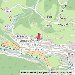 Mappa Strada Chemun, 64, 39047 Santa Cristina Valgardena, Bolzano (Trentino-Alto Adige)
