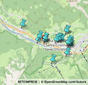 Mappa Strada Gherdeina, 39047 Santa Cristina Valgardena BZ, Italia (0.736)