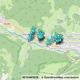 Mappa Strada Gherdeina, 39047 Santa Cristina Valgardena BZ, Italia (0.24783)